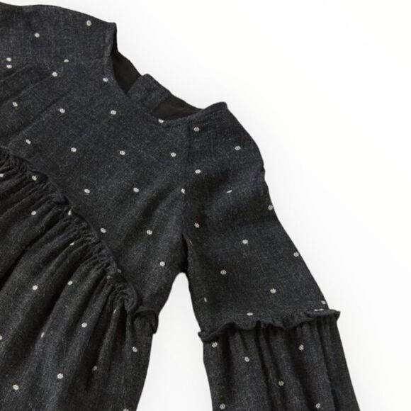 ZARA Kids | Gray Marl | EMBROIDERED DRESS - Picture 2 of 3